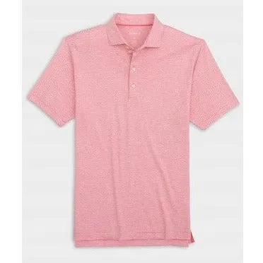 Lyndon Striped Polo in Azalea by Johnnie-O
