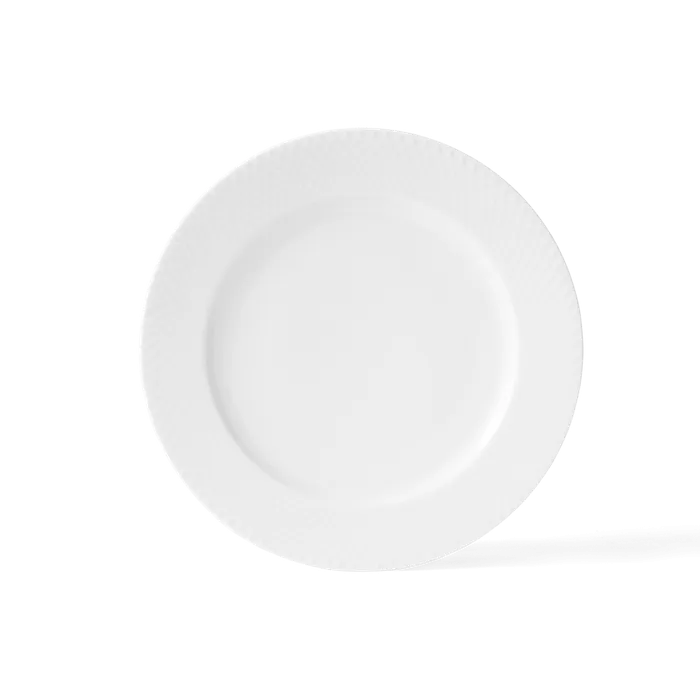 Lyngby Porcelæn Rhombe Plate White