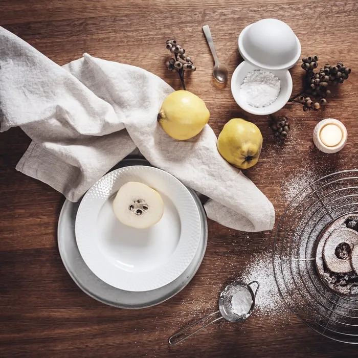 Lyngby Porcelæn Rhombe Plate White