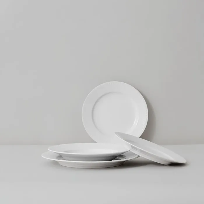 Lyngby Porcelæn Rhombe Plate White