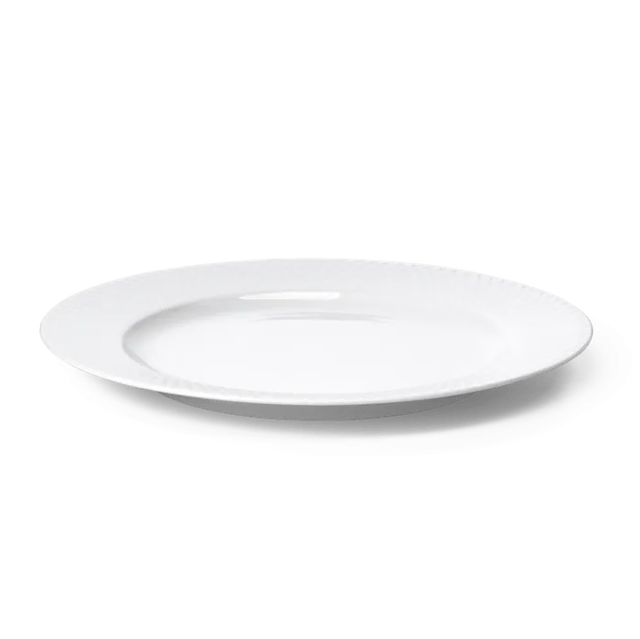 Lyngby Porcelæn Rhombe Plate White