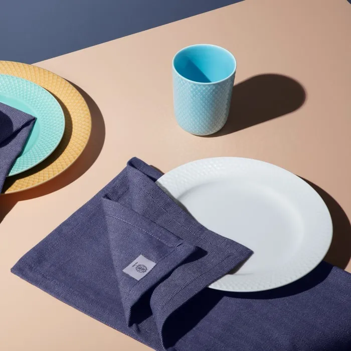 Lyngby Porcelæn Rhombe Plate White