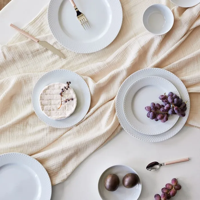 Lyngby Porcelæn Rhombe Plate White