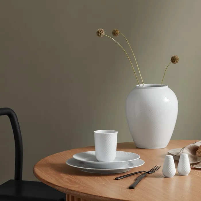 Lyngby Porcelæn Rhombe Plate White