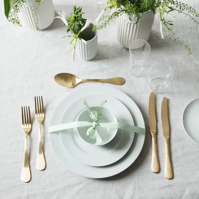 Lyngby Porcelæn Rhombe Plate White