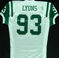 Marty Lyons New York Jets Throwback Football Jersey
