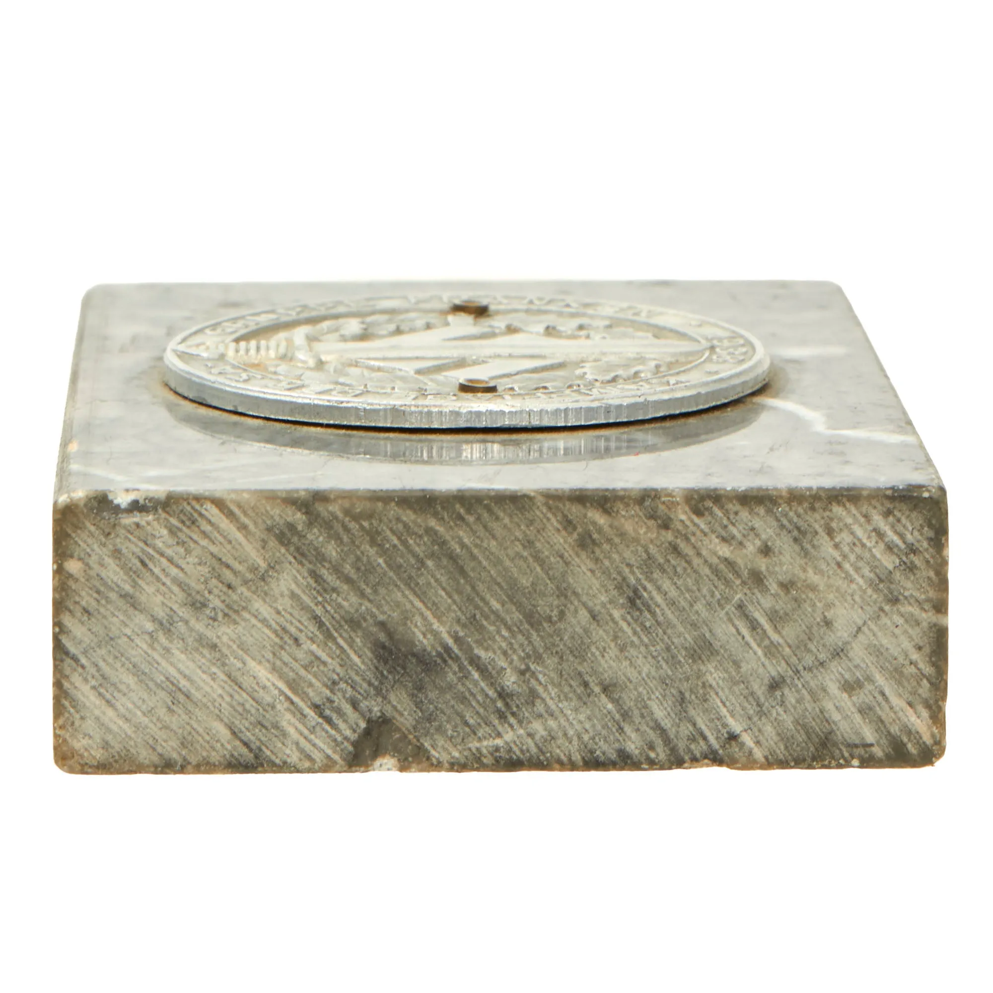 Original German WWII SA Gruppe Franken 1938 Sports Competition Marble Paperweight