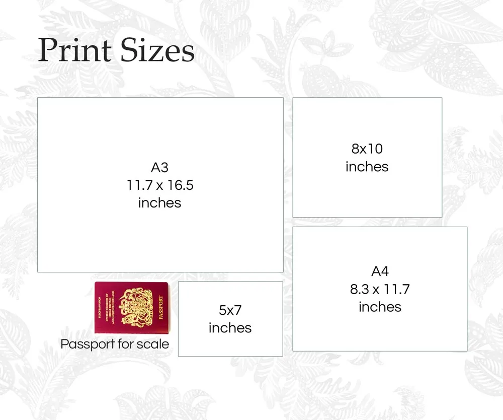 Personalised Giraffe Family of Four Print 2A2B