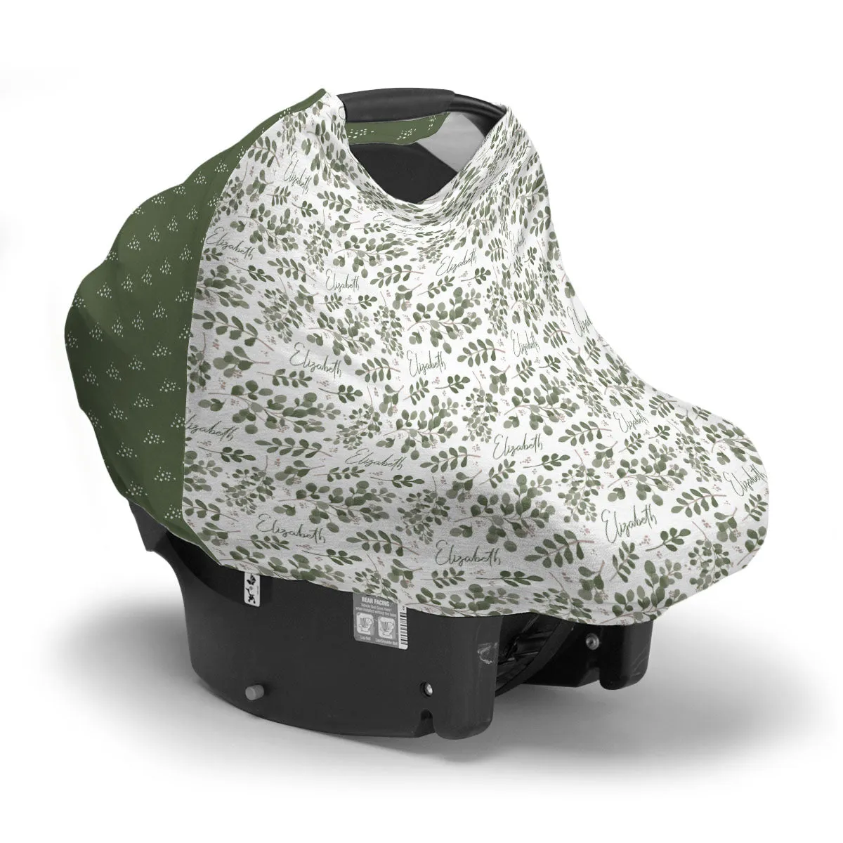 Personalized Car Seat Cover | Farmhouse Greenery