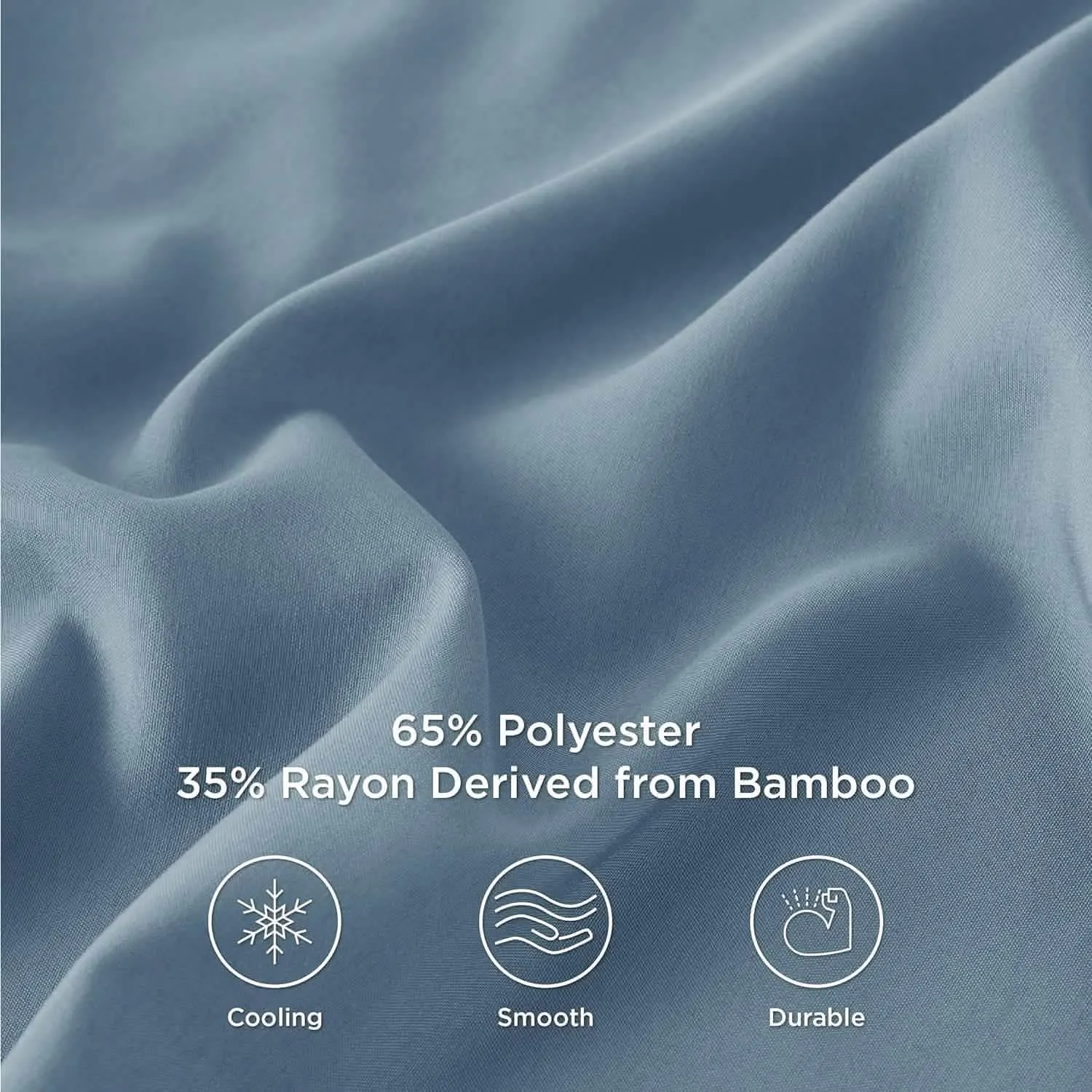 Pillowcase Polyester and Rayon Derived from Bamboo Blend