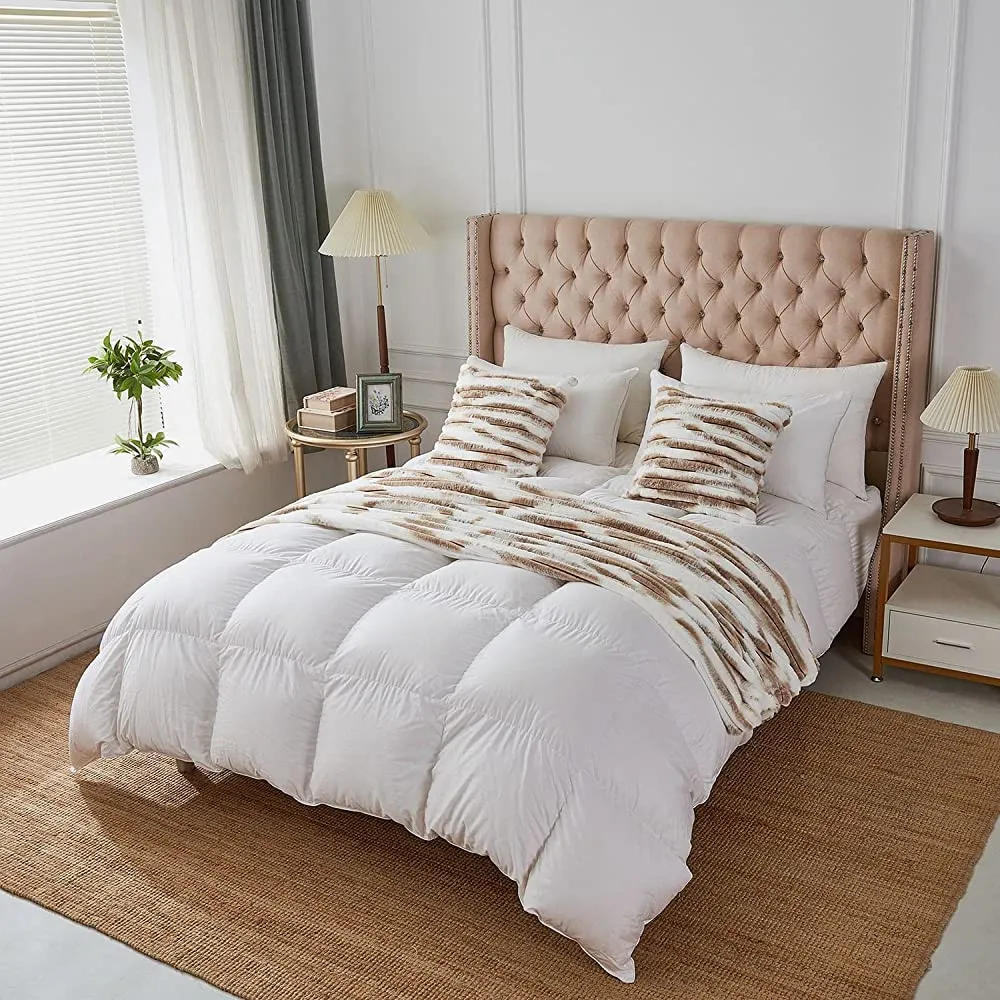 Polyester Blend Throw Square Pillow Cover & Insert (Double Sides)