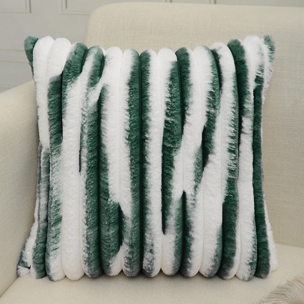 Polyester Blend Throw Square Pillow Cover & Insert (Double Sides)