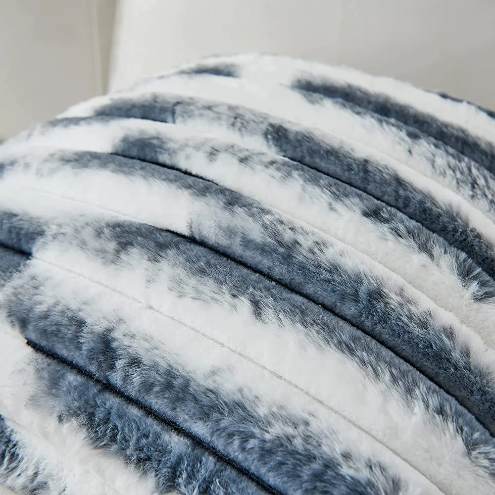 Polyester Blend Throw Square Pillow Cover & Insert (Double Sides)