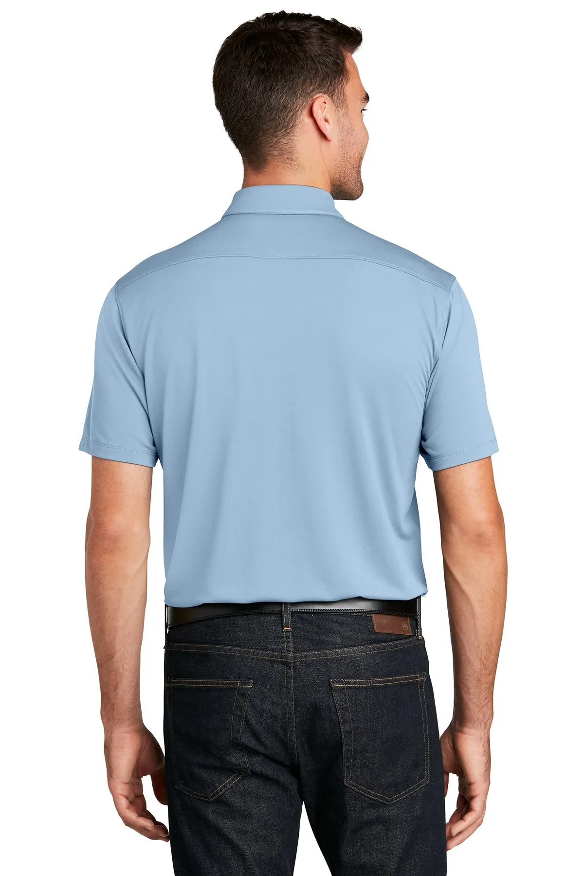 Port Authority UV Choice Pique Customized Polos, Cloud Blue