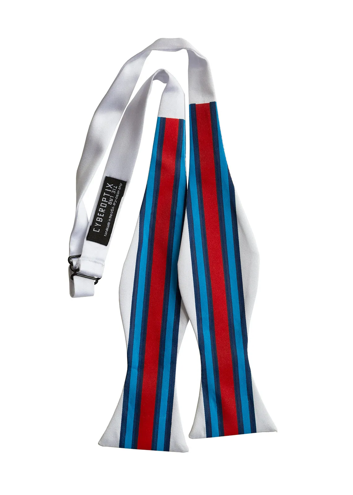 Racing Stripes Bow Tie: Shaken & Stirred Print Tie