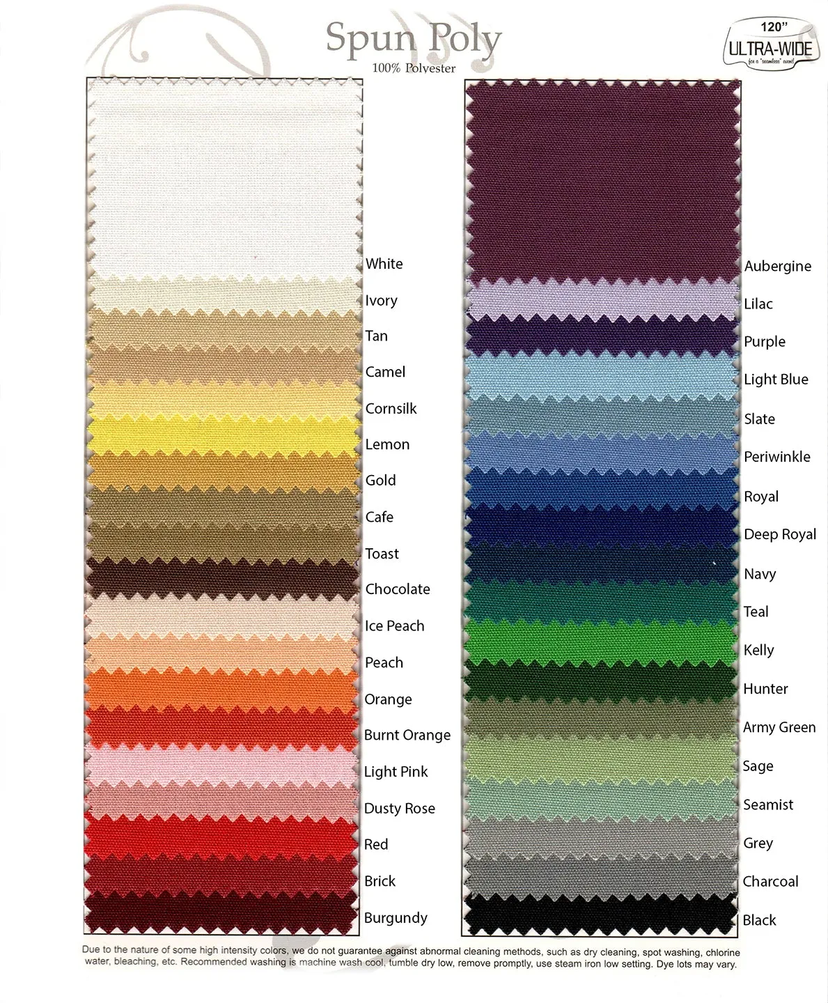 Rectangular Spun Poly Tablecloth