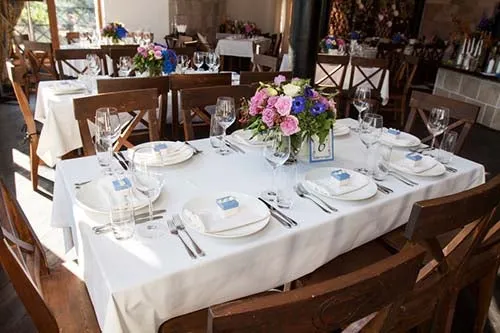 Rectangular Spun Poly Tablecloth