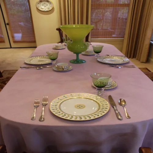 Rectangular Spun Poly Tablecloth