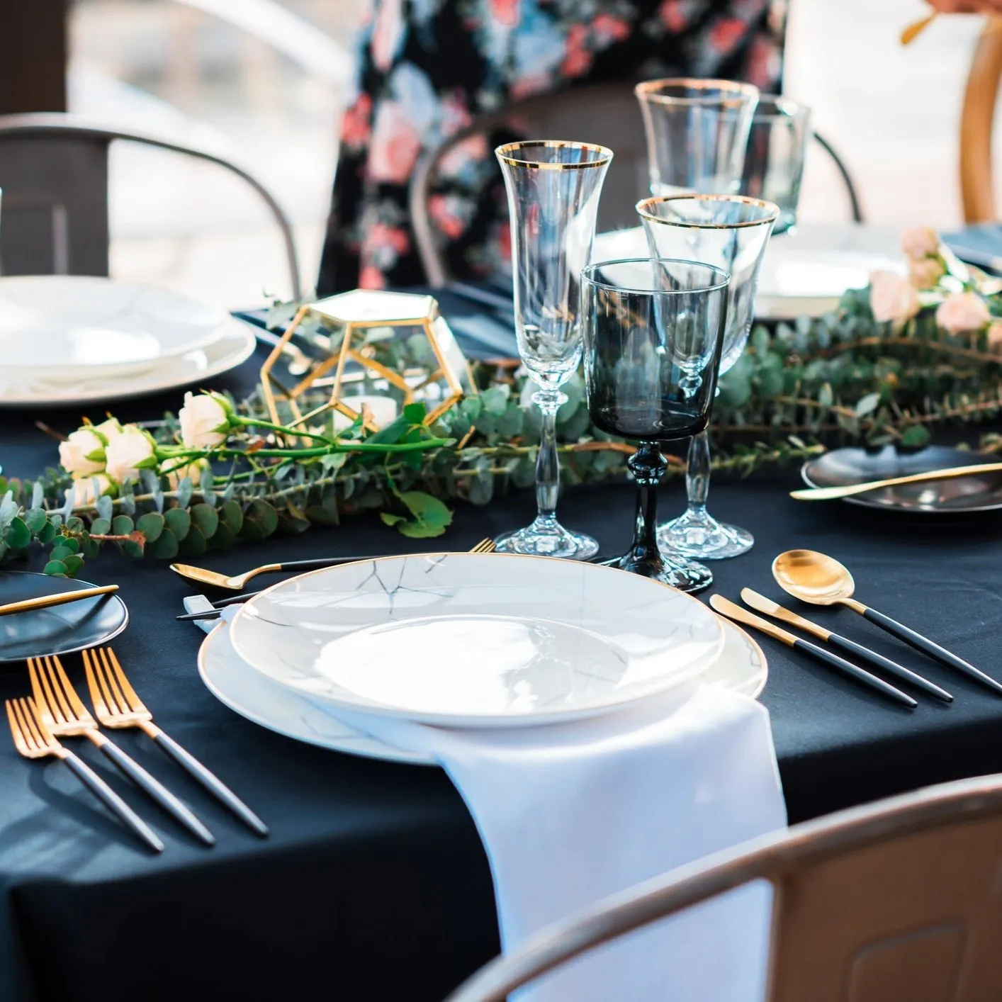 Rectangular Spun Poly Tablecloth