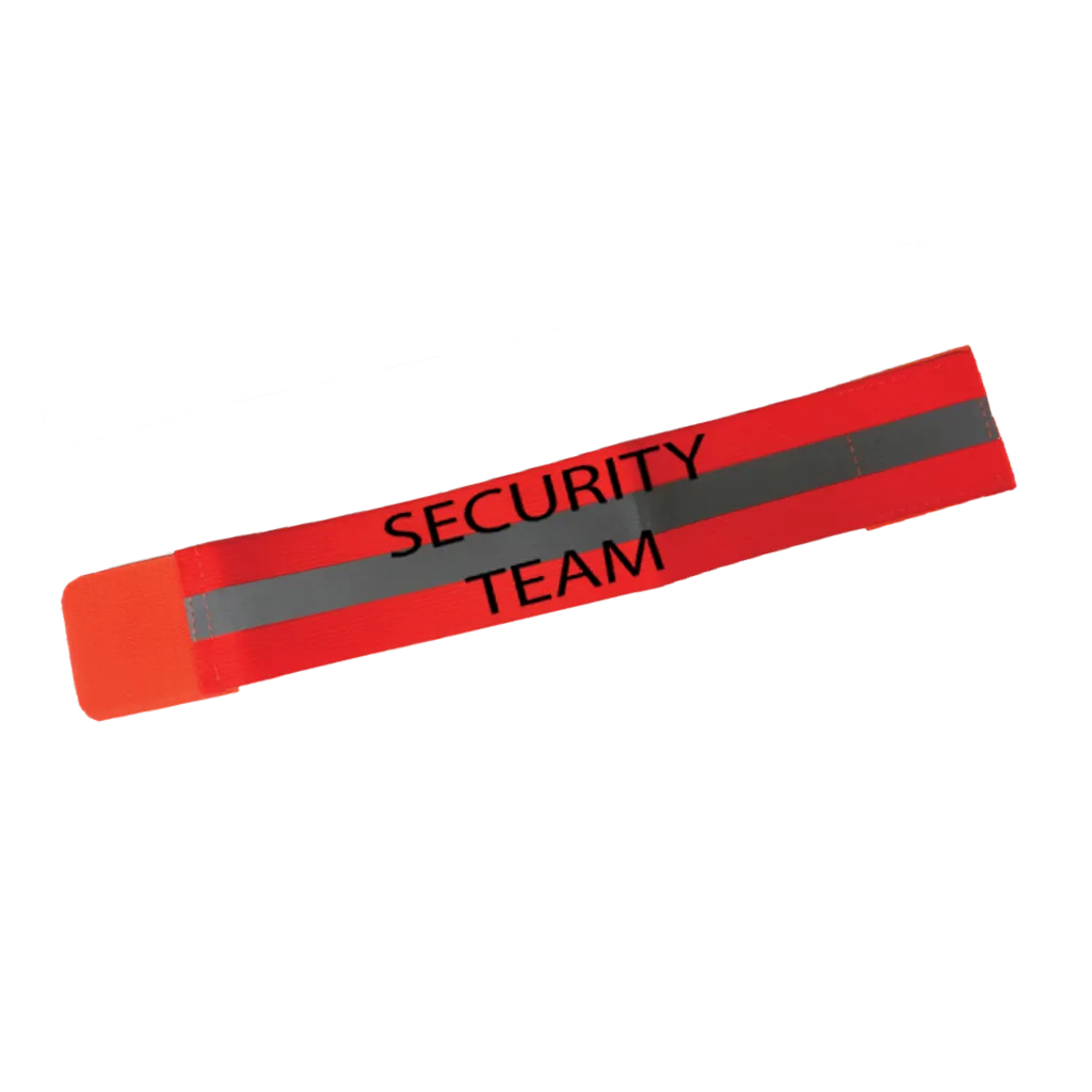 Security Team Reflective Elastic Arm Band, Leg Band