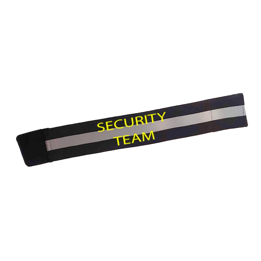 Security Team Reflective Elastic Arm Band, Leg Band