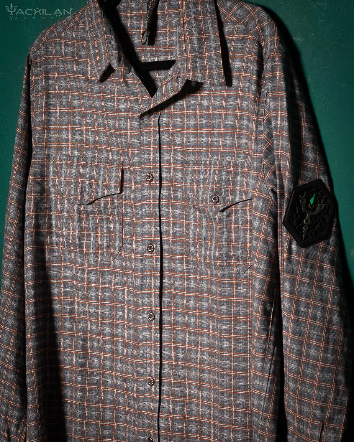 Shirt Men Long Sleeves / Cotton Lumberjack Tartan - GINGHAM GREY