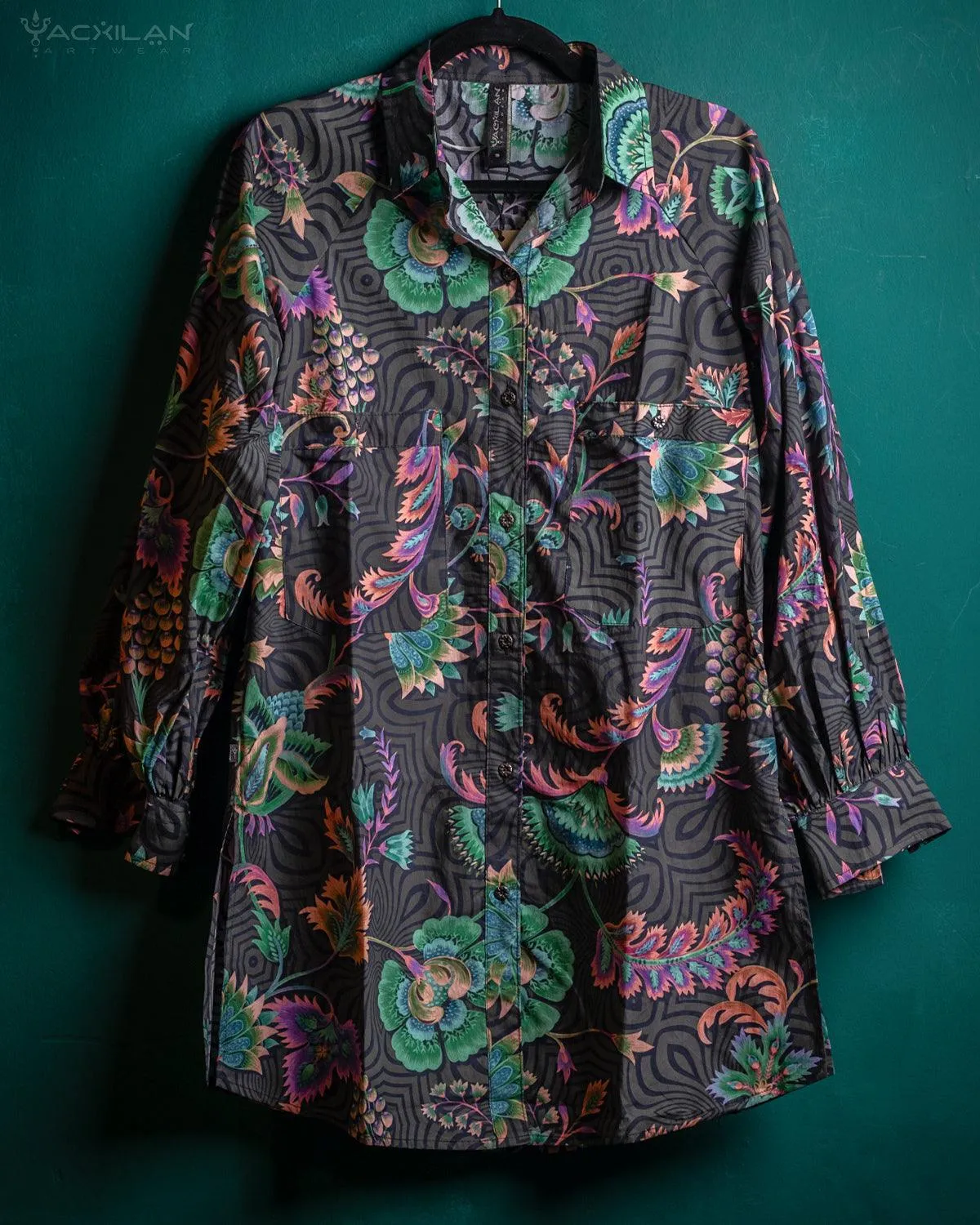Shirt Woman Longsleeve Piratechic / Cotton Popeline - CHINTZA
