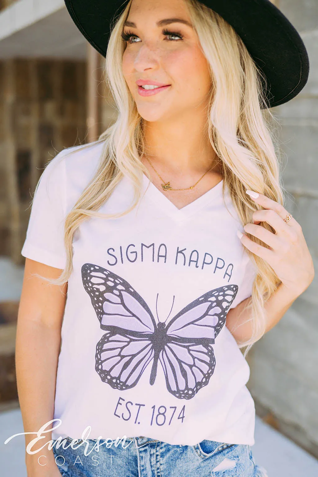 Sigma Kappa PR Purple Butterfly Tee