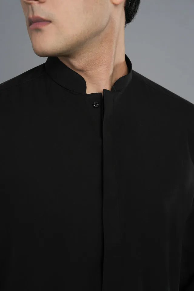 Super Black Kurta Style | Shalwar Kameez SQ-12