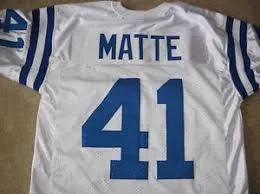 Tom Matte Baltimore Colts Throwback Football Jersey