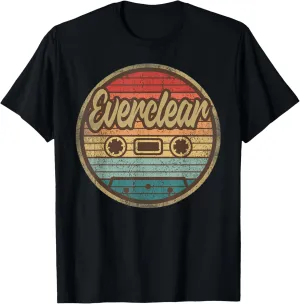 Vintage Eversclear Retro Musician 90s Rock Cassette T-Shirt
