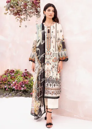 White Pakistani Salwar Suit - Ramsha Mashaal Collection Vol 7 - #L-703