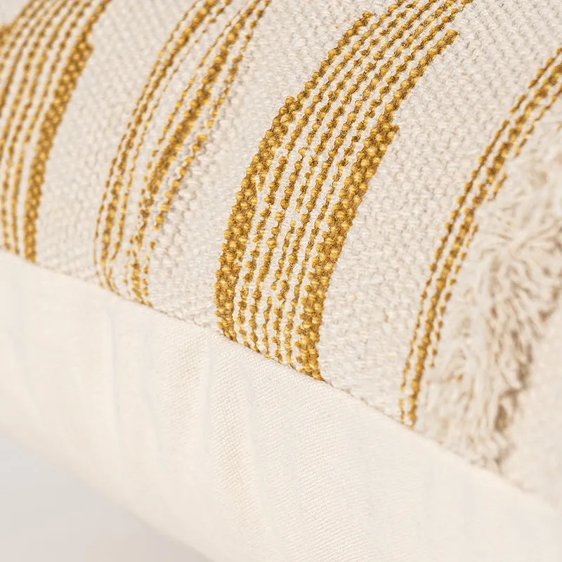 Yellow Striped Pillow