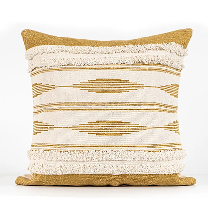 Yellow Striped Pillow