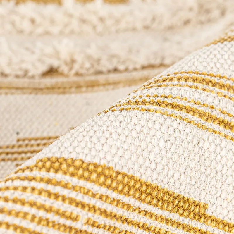 Yellow Striped Pillow
